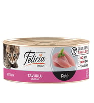 Felicia Tavuklu Kıyılmış Tahılsız Yavru Kedi Konservesi 85 gr
