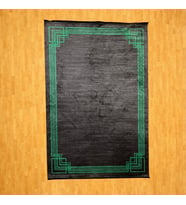 Çerçeveli ve Geometrik Desenli 200 x 300 Bambu Yün Halı