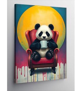 Kanvas Tablo Sakin Panda Anı