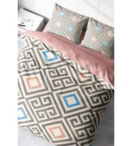 Geometric Modern Çift Kişilik Nevresim Takımı