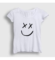Presmono Kadın Beyaz Logo Louis Tomlinson T-Shirt 459399tt (Beyaz)