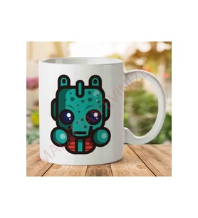 Simpler Greedo Star Wars Iki Tarafı Baskılı Kupa Bardak