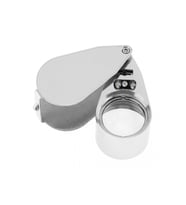 Mini Led Işıklı Büyüteç Full Çelik Büyüteç Lup Mercek Kuyumcu Büyüteci
