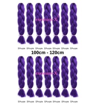 X-Pression Afrika Örgüsü Ve Rasta Için Sentetik Saç 100gr-PURPLE2