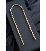Hematit Doğal Taş Parlak Antik Sarı Silindir Kesim 6x8mm Dizi