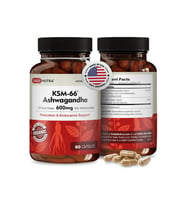 DailyNutra KSM-66 + Black Pepper Bioperine 600mg Organic Root Extract 60 capsul.Made ın Usa.