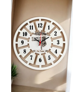 Makine Mühendisi Duvar Saati 40cm 002 (Beyaz)