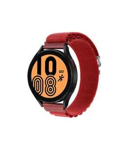 Mey İthalat® Watch 22Mm Kr410 Kumaş Kordon - Kırmızı