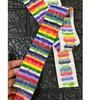 137X5 CM RENKLİ KABARTMA YAZI ŞERİT DİKİŞ GİYİM AKSESUARI