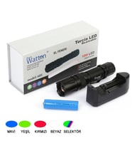 10w 2000 Lümen 4 Renk Güçlü El Feneri  Wt-605