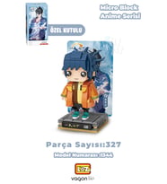 Loz Micro Anime Serisi 1344 Modeli 327 Parça Dekoratif Oyuncak Yapım Seti Yapı Blok FFLZ-1344