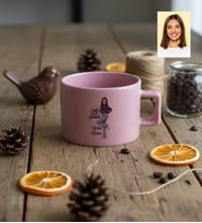 Kişiye Özel Karikatürlü Cute But Gemini İkizler Burcu Lüks Pastel Fincan Doğum Günü Hediyesi
