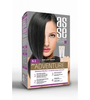 Asse Adventure Set Saç Boyası, Kalıcı ve Canlı Renkler, 1+1 ikili Kullanım Seti (NO6.1 KOYU KÜLLÜ KU