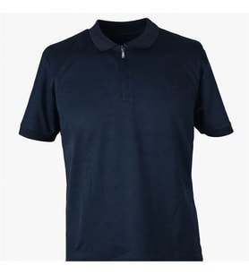 Trender 26YSS9000028 Lacivert Erkek T-Shirt Modal Yarım Fermuarlı