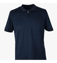 Trender 26YSS9000028 Lacivert Erkek T-Shirt Modal Yarım Fermuarlı