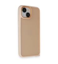 Apple İphone 14 Kılıf Elegant Kapak - Pudra