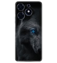 Tecno Spark 10 Pro Kılıf Resimli Desenli Silikon Platinium Series Dark Wolfs 1834