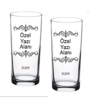2 Lİ Özel Tasarım Meşrubat Bardağı