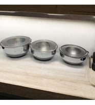 Alüminyum Saklama Kabı Seti 14 cm, 16 cm, 18 cm