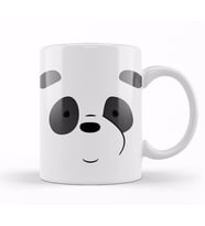 We Bare Bears Panda Face Kupa Bardak Porselen