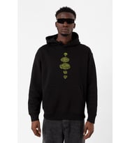 Beyblade Pieces Green Siyah Erkek 3ip Kapşonlu Sweatshirt