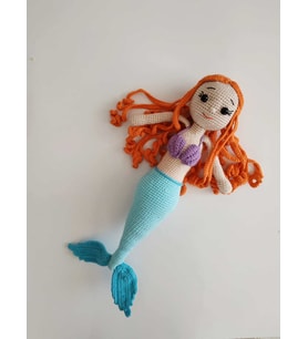 Denizkızı Bella Amigurumi Organik Oyuncak