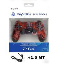 Playstation DualShock 4 Uyumlu V2 Yenilenmiş Ps4 Oyun Kolu Pc + Ps4 ( 1.5MT ŞARJ KABLOSU)