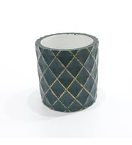 Yeşil Çiçek Saksısı Dekoratif Dizayn Beton Saksı 7x6cm