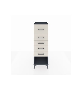 Kronos Dolap 5 Çekmeceli 44x59x134 Antrasit-Aytaşı