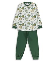 Civil Boys Kids Armalar Baskılı 6-9 Yaş Pijama Takımı - Yeşil