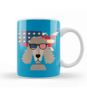 DOG İndependence Day 4th Of July Gift Celebration Patriotic Kupa Bardak Porselen