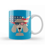 DOG İndependence Day 4th Of July Gift Celebration Patriotic Kupa Bardak Porselen