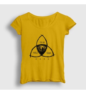 Presmono Kadın Sarı Connected V3 Dark T-Shirt 186489tt (Sarı)