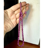 SIKMA KEHRİBAR TESBİH MOR RENKLİ KAPSÜL KESİM T-178