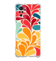 PrintiFy Xiaomi Redmi 10 2022 Uyumlu Retro Color 5 Baskılı Şeffaf Köşe Korumalı Antişok Kılıf