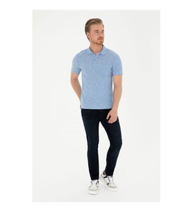 U.S. Polo Assn. Kalımnosıy024 Mavi Erkek T-Shirt 1792137