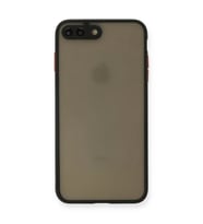 Apple iPhone 7 Plus Kılıf Montreal Silikon Kapak - Siyah