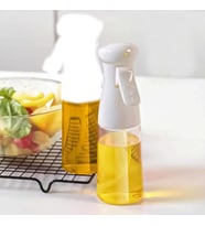 Cam Yağ Spreyi Dekoratif Püskürtücü Cam Sprey Şişe 200 ml (Beyaz)