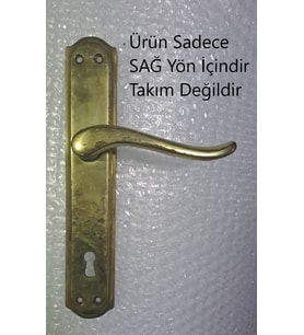 PİMADOR PİRİNÇ ODA KAPI KOLU OVAL SARI - SAĞ YÖN