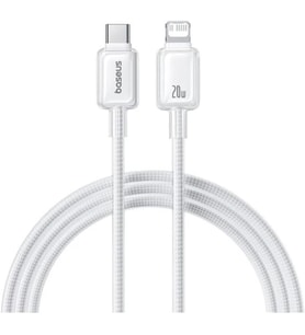 Lexroo Crystal Hızlı Şarj C+Lightning 20W 1m Data Kablo - Beyaz