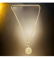 Saray Serisi: Elegan 60 cm Antialerjik Parlak Gold Renk Osmanlı Tura Sembol Bijuteri Kolye