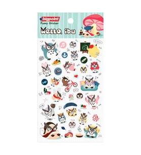Bigpoint Sticker Baykuşlar x 15 Adet