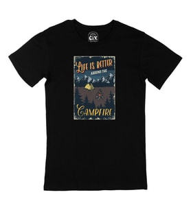 The Campfire Siyah Tişört