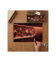 Kan Hücreleri - Damar Tasarımı 240 parça Ahşap Puzzle Ahşap Kutuda MP06639