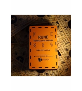 Rune Sembolleri Sandığı Ahşap Kutulu