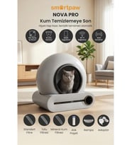 Smartpaw Nova Cat Pro Akıllı Otomatik Kedi Tuvaleti Gri (Türkiye Garantili)