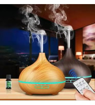 Ultrasonik Aroma Hava Nemlendirici Hava Difüzör Kokulu Uçucu Yağ Difüzör 500 ml Kumandalı Led Işıklı