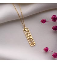 Kişiye Özel Mısır Hiyeroglif Alfabe İsim Kolye 925K Gümüş (Gold)