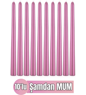 K.L.B.K. 10'LU ŞAMDAN MUM PEMBE