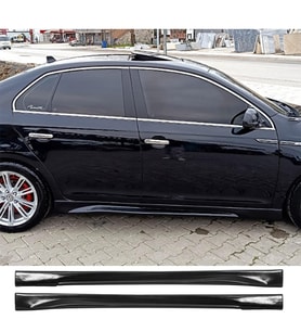 Vw Jetta Mk5 Yan Marşpiyel Seti Mat Siyah Plastik 2 Adet 2005 2006 2007 2008 2009 2010